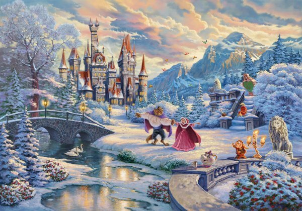 Bild: 4001504596712 | Disney, Die Schöne und das Biest, Wintertraum (Puzzle) | Kinkade