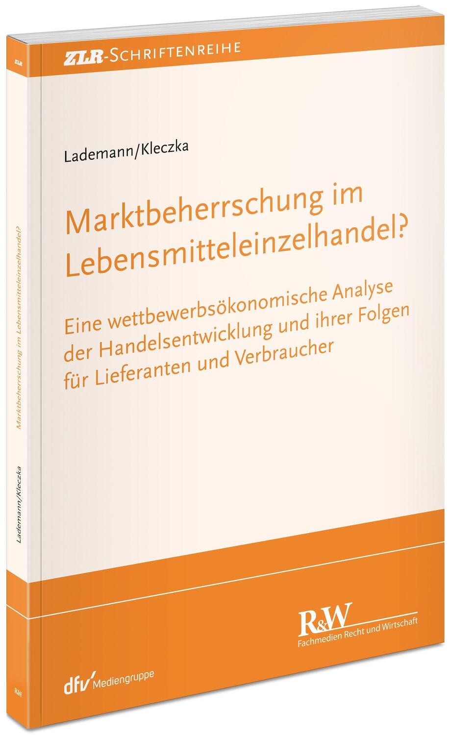 Cover: 9783800518548 | Marktbeherrschung im Lebensmitteleinzelhandel? | Lademann (u. a.)