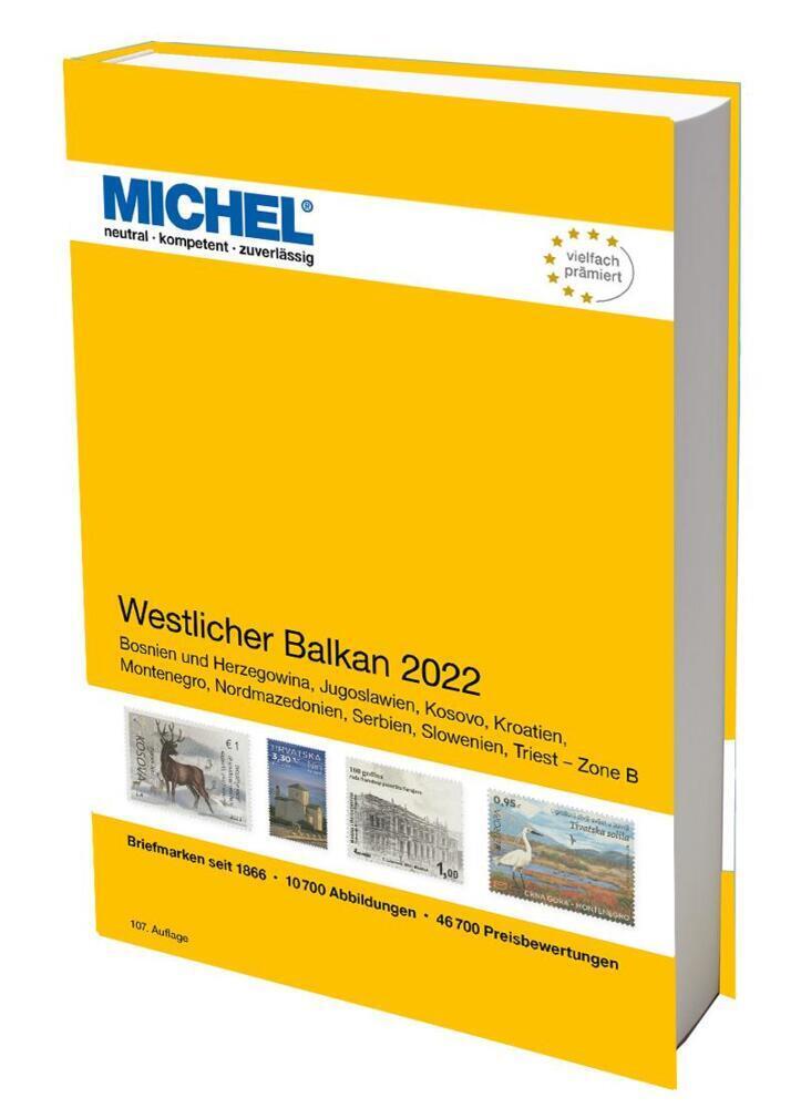 Cover: 9783954023868 | Westlicher Balkan 2022 | Europa Teil 6 | MICHEL-Redaktion | Buch