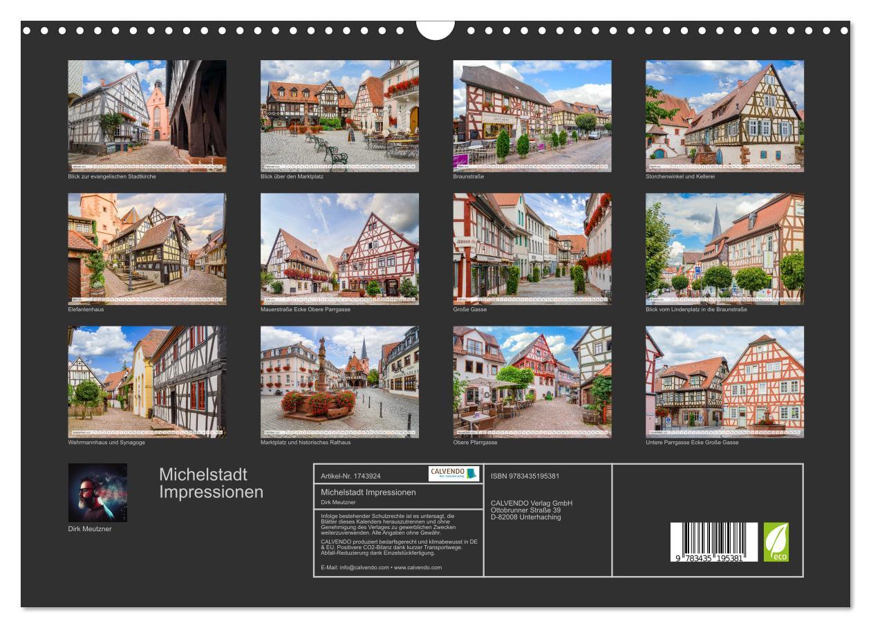 Bild: 9783435195381 | Michelstadt Impressionen (Wandkalender 2025 DIN A3 quer), CALVENDO...