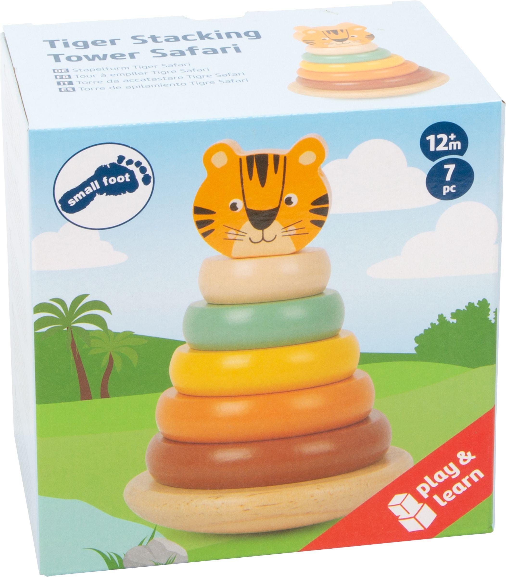 Cover: 4020972117069 | Stapelturm Tiger "Safari" | small foot | Spiel | 11706 | Deutsch