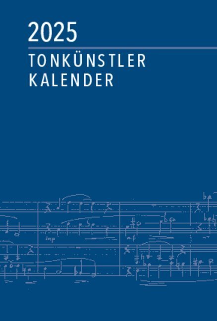 Cover: 9783874841672 | Tonkünstler-Kalender 2025 | Deutscher Tonkünstler-Verband e. V. | 2025