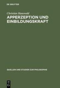 Cover: 9783110170603 | Apperzeption und Einbildungskraft | Christian Hanewald | Buch | ISSN
