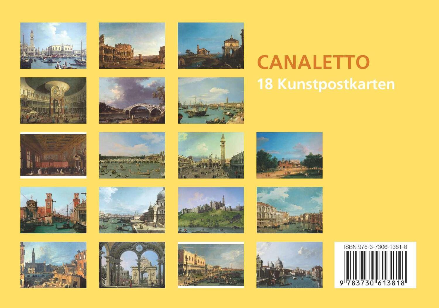 Bild: 9783730613818 | Postkarten-Set Canaletto | Taschenbuch | Anaconda Postkarten | 20 S.