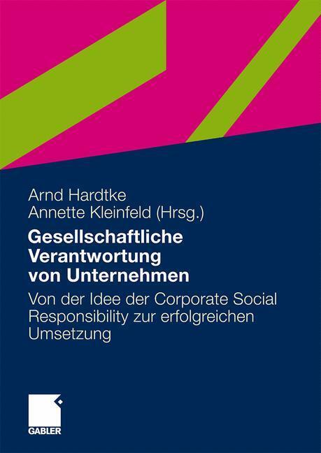 Cover: 9783834908063 | Gesellschaftliche Verantwortung von Unternehmen | Kleinfeld (u. a.)