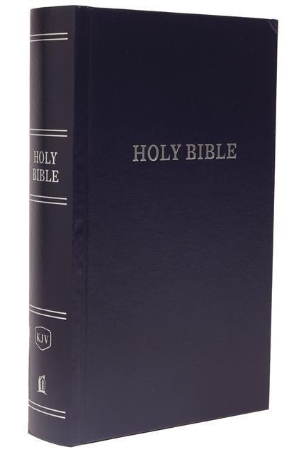 Cover: 9780718095567 | KJV, Pew Bible, Large Print, Hardcover, Blue, Red Letter Edition