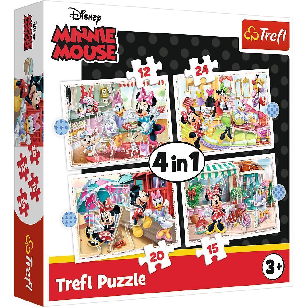 Cover: 5900511343557 | 4 in 1 Puzzle - Disney Minnie Mouse (Kinderpuzzle) | Spiel | 34355