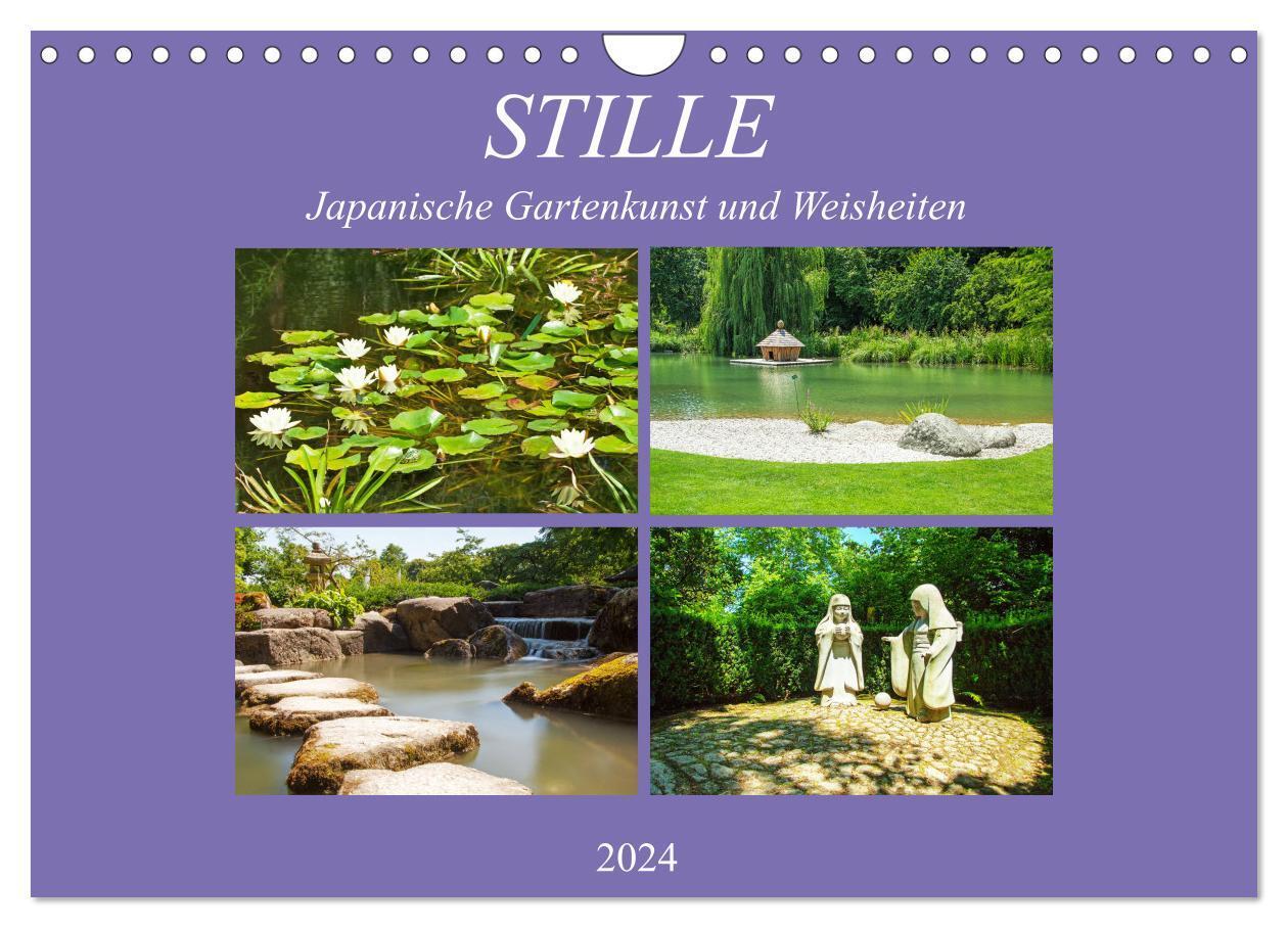 Cover: 9783383090424 | Stille. Japanische Gartenkunst und Weisheiten (Wandkalender 2024...