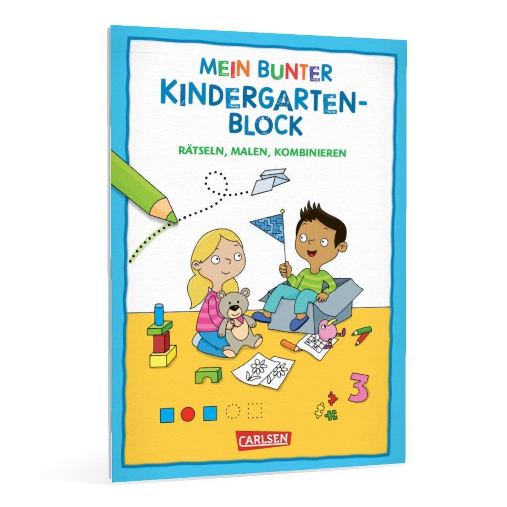 Bild: 9783551191625 | Rätseln für Kita-Kinder: Mein bunter Kindergarten-Block: Rätseln,...