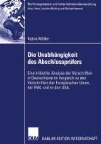 Cover: 9783835002548 | Die Unabhängigkeit des Abschlussprüfers | Katrin Müller | Taschenbuch