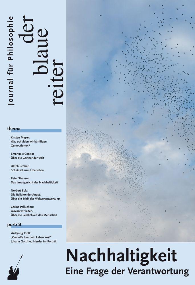 Cover: 9783933722720 | Der Blaue Reiter. Journal für Philosophie / Nachhaltigkeit | Buch