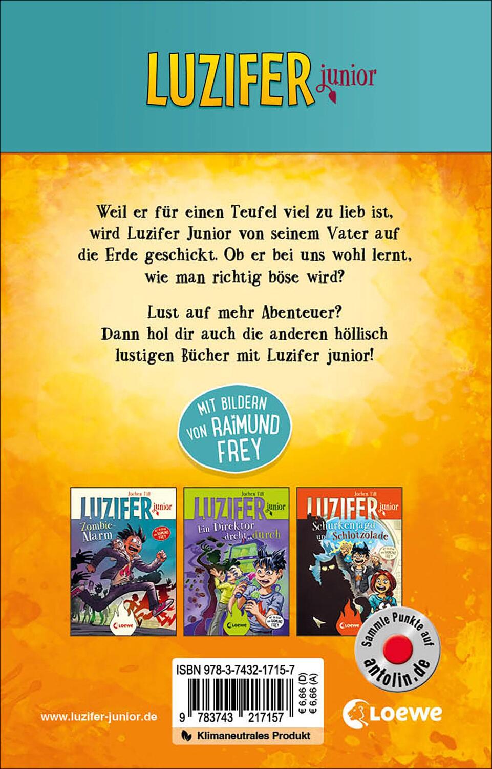 Rückseite: 9783743217157 | Luzifer junior (Band 1) - Zu gut für die Hölle | Jochen Till | Buch