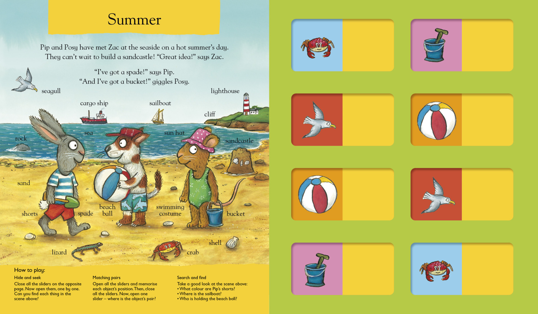 Bild: 9781805134053 | Pip and Posy: The Super Seasons (Memory Game Book) | Axel Scheffler