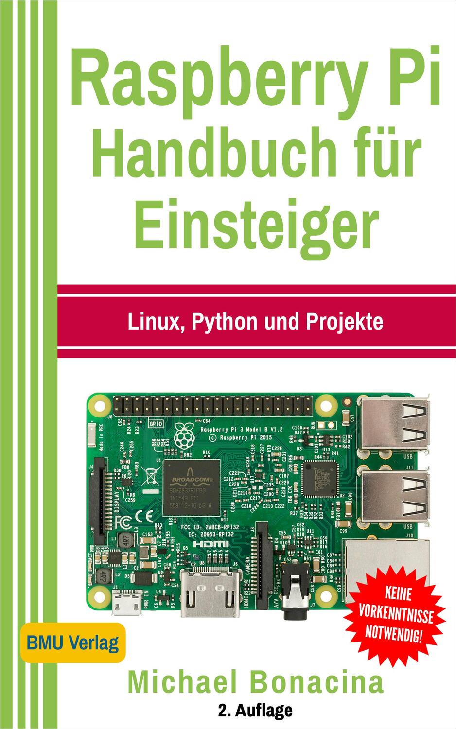 Cover: 9783966450133 | Raspberry Pi Handbuch für Einsteiger | Linux, Python und Projekte