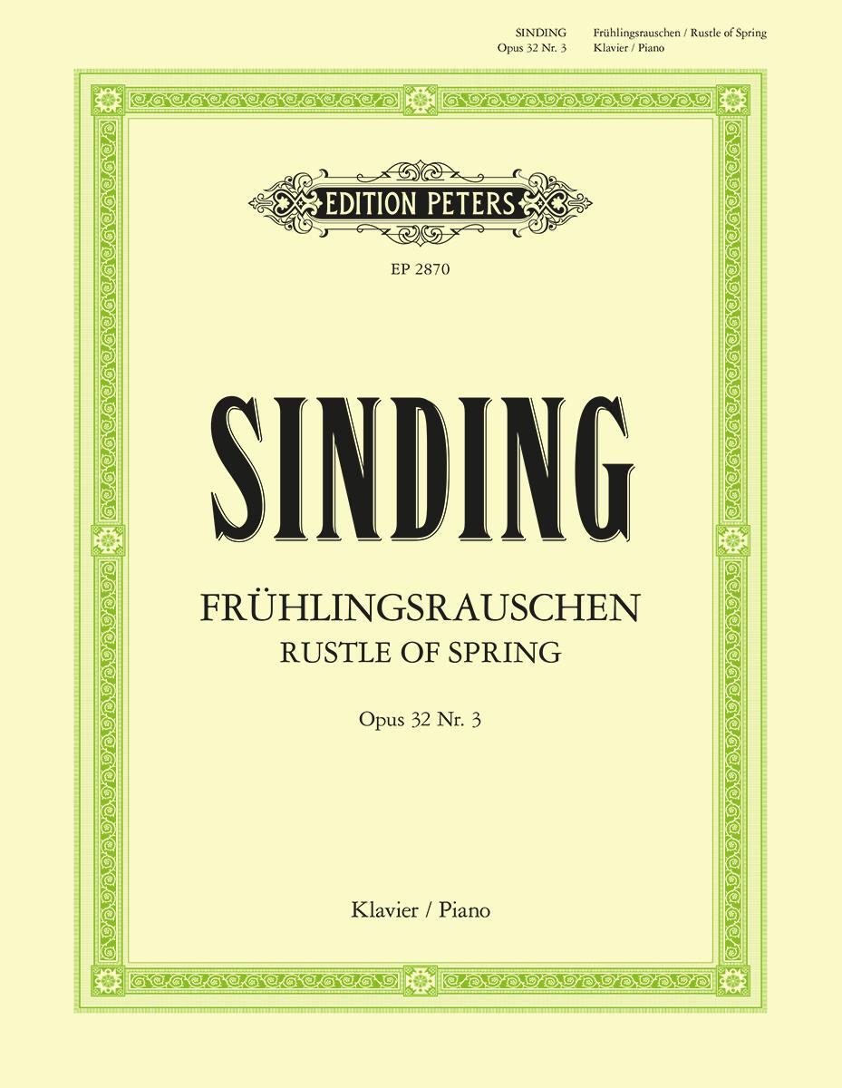 Cover: 9790014012809 | Rustle of Spring Op. 32 No. 3 for Piano | Christian Sinding | Buch