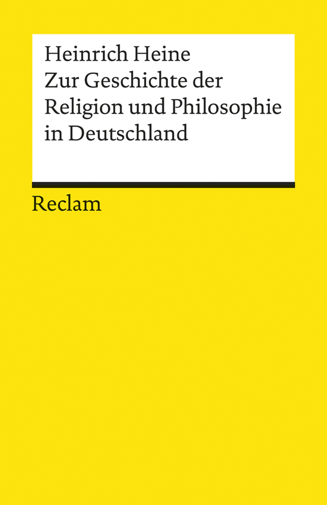 Cover: 9783150022542 | Zur Geschichte der Religion und Philosphie in Deutschland | Heine