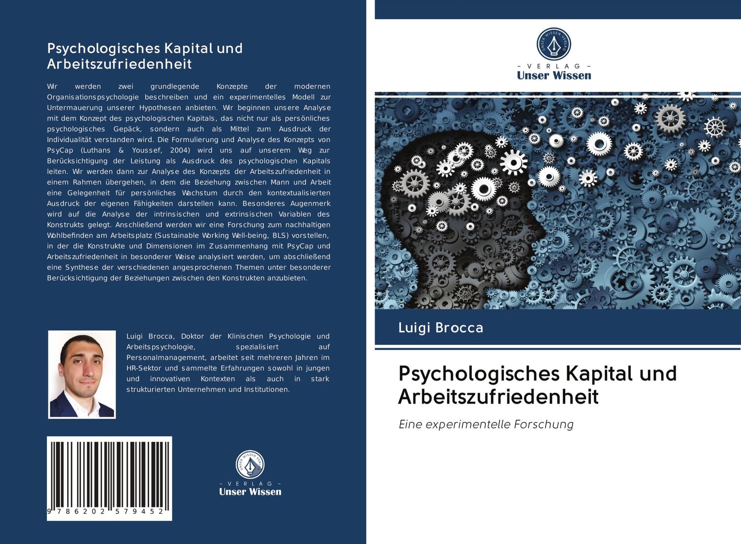 Cover: 9786202579452 | Psychologisches Kapital und Arbeitszufriedenheit | Luigi Brocca | Buch