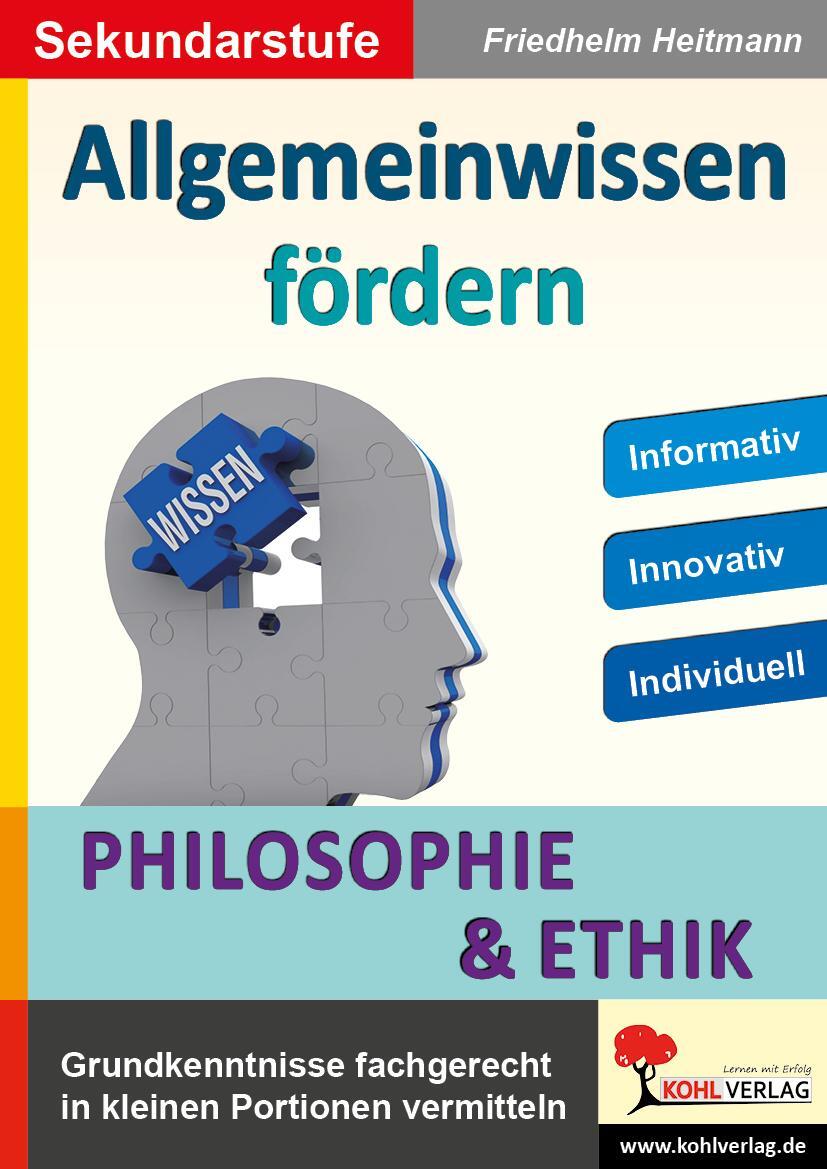 Cover: 9783966242776 | Allgemeinwissen fördern Philosophie & Ethik | Friedhelm Heitmann