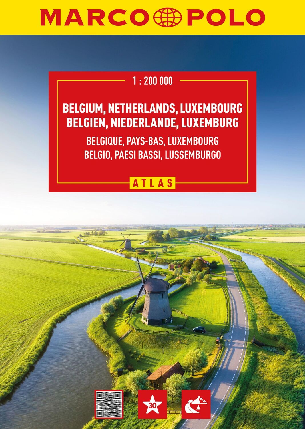 Cover: 9783575019080 | MARCO POLO Reiseatlas Benelux 1:200.000 | Taschenbuch | 160 S. | 2024