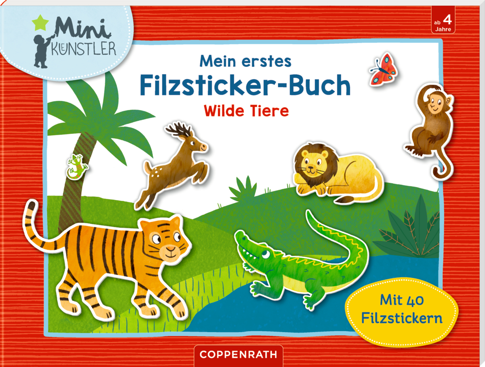 Cover: 9783649639879 | Mein erstes Filzsticker-Buch | Wilde Tiere | Susanna Hatkemper | Buch
