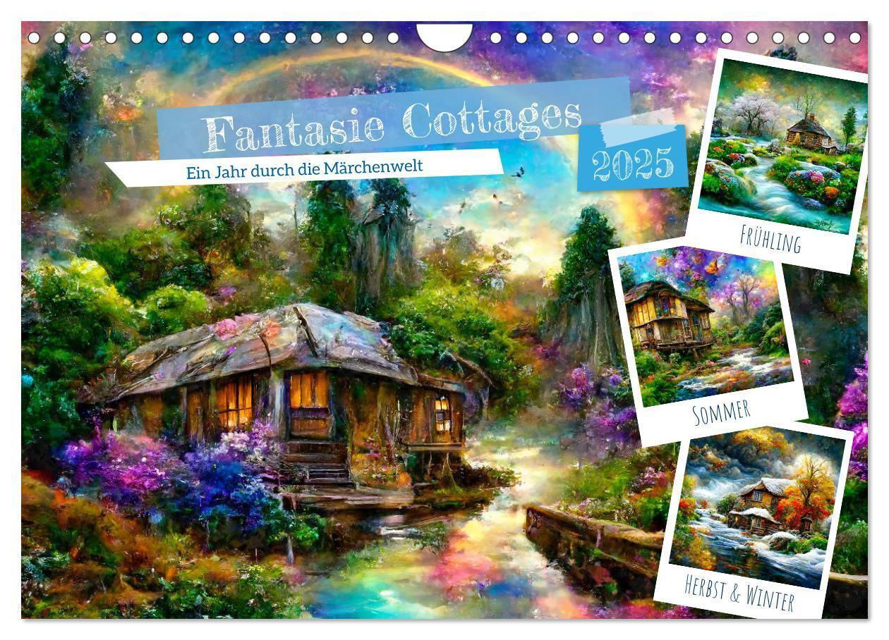 Cover: 9783383934599 | Fantasie Cottages - Ein Jahr durch die Märchenwelt (Wandkalender...