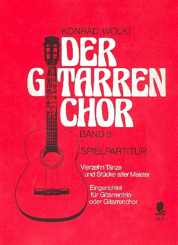 Cover: 9790203912316 | Der Gitarrenchor Band 3 | Konrad Wölki | Partitur | 1988