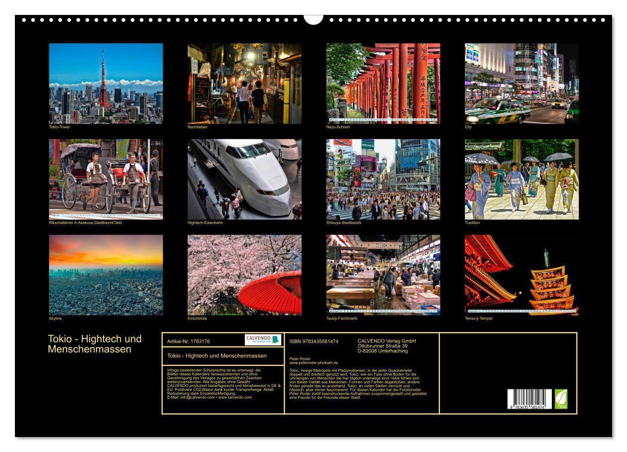 Bild: 9783435581474 | Tokio - Hightech und Menschenmassen (Wandkalender 2025 DIN A2...