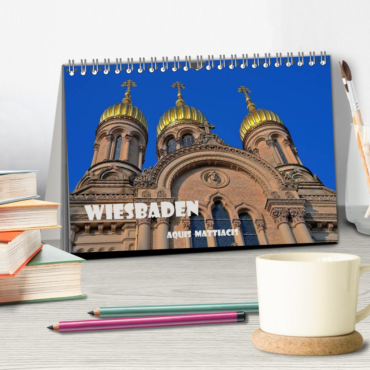 Bild: 9783435478415 | Wiesbaden Aquis Mattiacis (Tischkalender 2025 DIN A5 quer),...