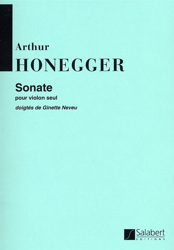 Cover: 9790048018402 | Sonate | Pour Violon Seul | Arthur Honegger | Partitur | 1989