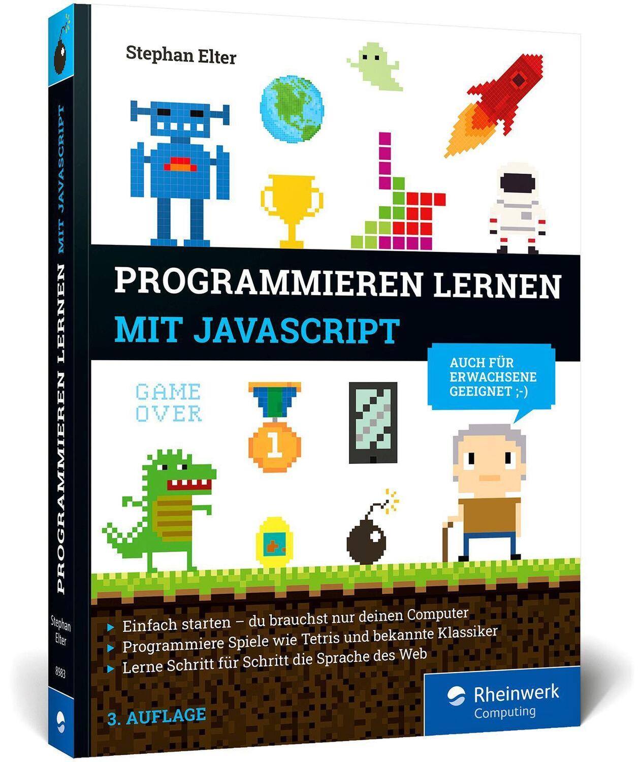 Cover: 9783836289832 | Programmieren lernen mit JavaScript | Stephan Elter | Taschenbuch