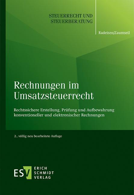 Cover: 9783503199457 | Rechnungen im Umsatzsteuerrecht | Rolf-Rüdiger Radeisen (u. a.) | Buch