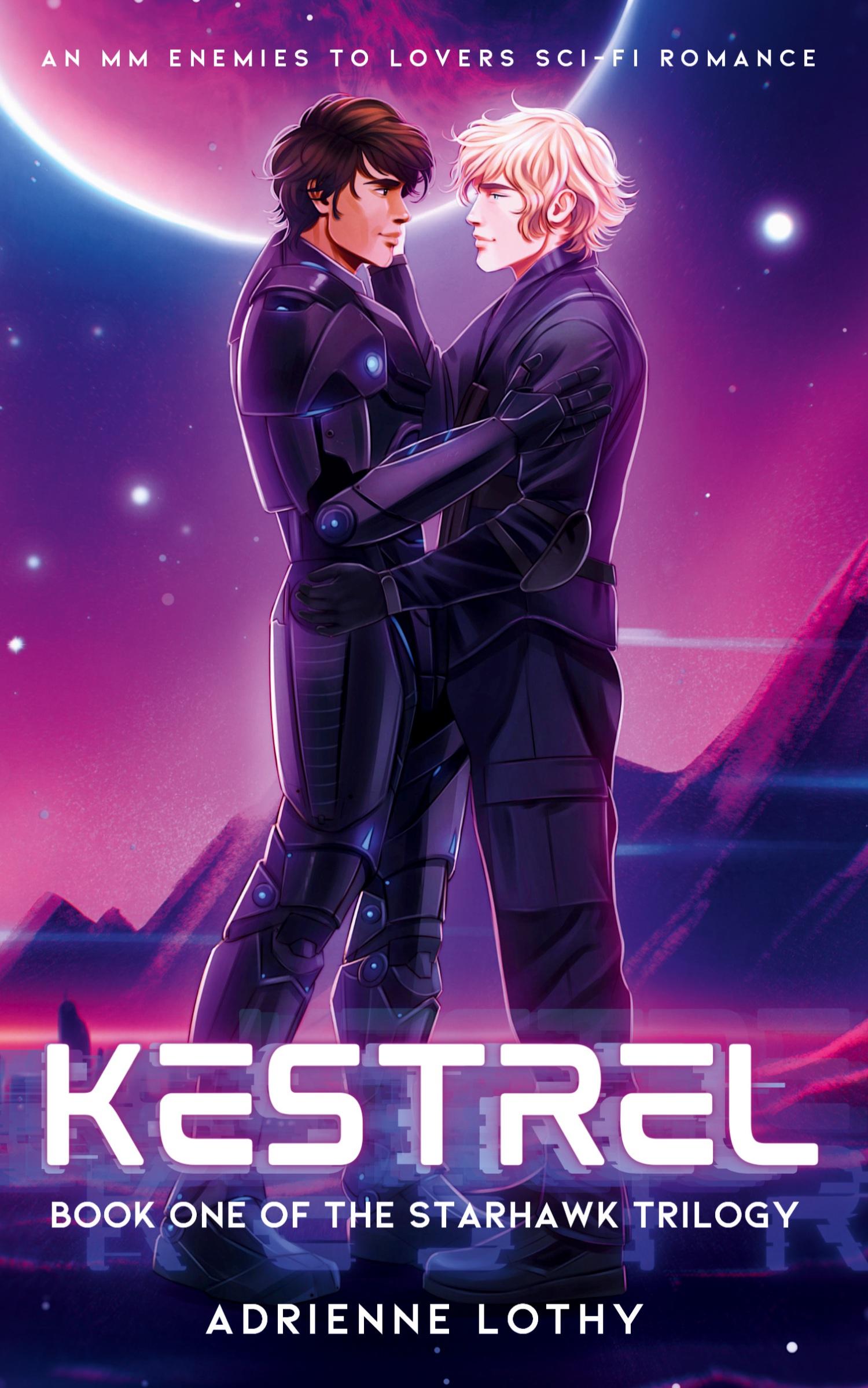 Cover: 9798990497719 | Kestrel | An MM Enemies to Lovers Sci-Fi Romance | Adrienne Lothy