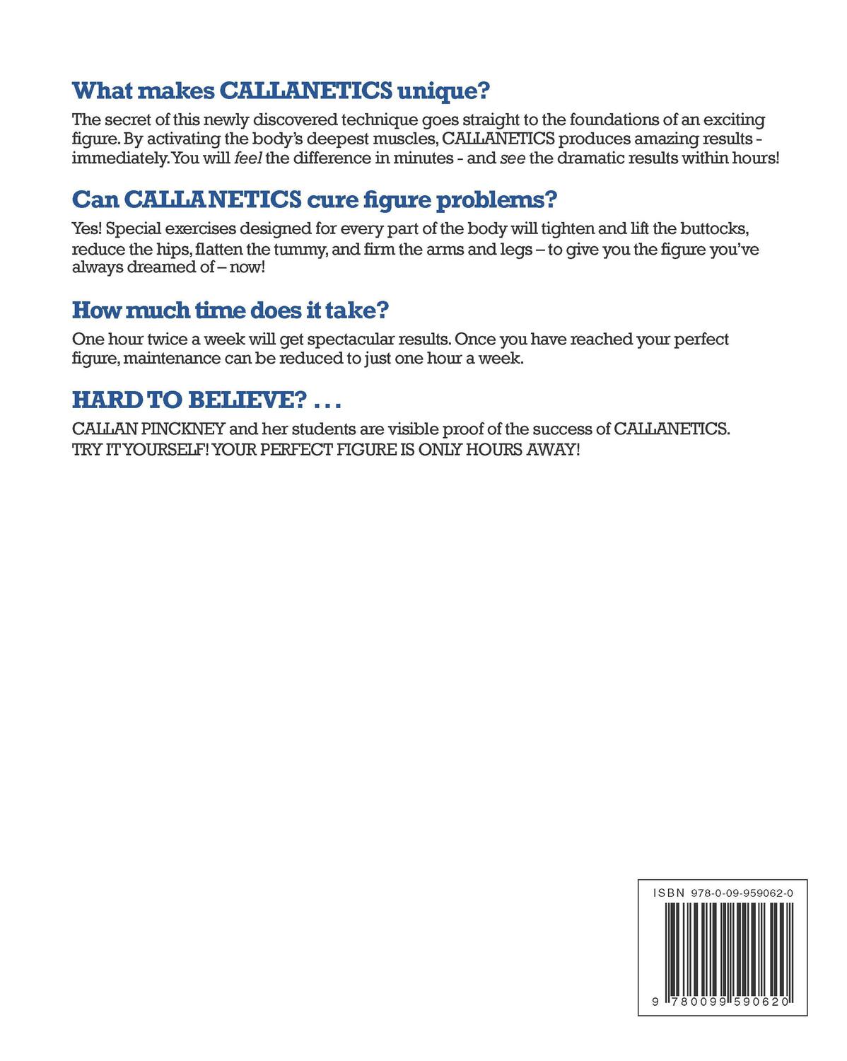 Rückseite: 9780099590620 | Callanetics | Callan Pinckney | Taschenbuch | Kartoniert / Broschiert