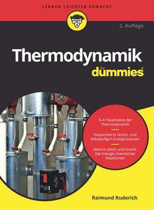 Cover: 9783527714292 | Thermodynamik für Dummies | Raimund Ruderich | Taschenbuch | Deutsch