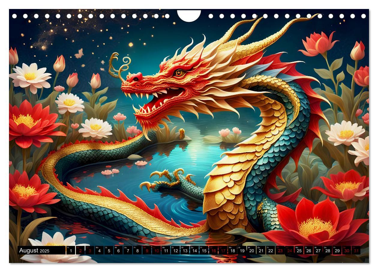 Bild: 9783457238790 | Drachen - Mystische Wesen (Wandkalender 2025 DIN A4 quer), CALVENDO...