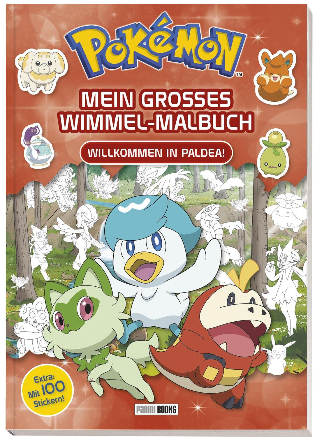 Cover: 9783833244438 | Pokémon: Mein großes Wimmel-Malbuch - Willkommen in Paldea! | Buch