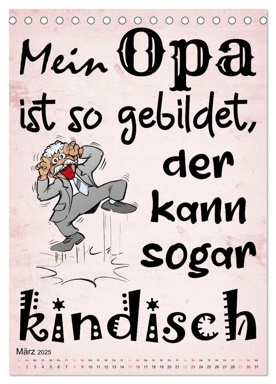 Bild: 9783435887422 | Opa ist der Coolste (Tischkalender 2025 DIN A5 hoch), CALVENDO...