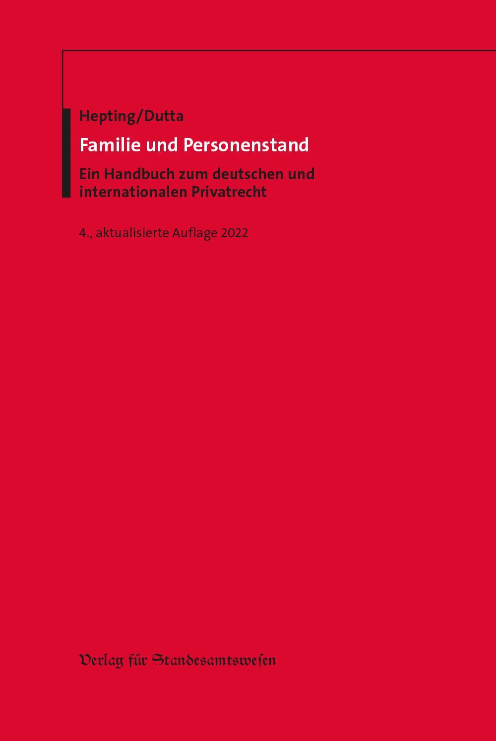 Cover: 9783801957346 | Familie und Personenstand | Reinhard Hepting (u. a.) | Buch | Deutsch