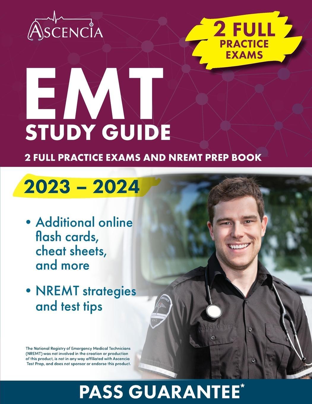 Cover: 9781637984550 | EMT Study Guide 2023-2024 | 2 Full Practice Exams and NREMT Prep Book
