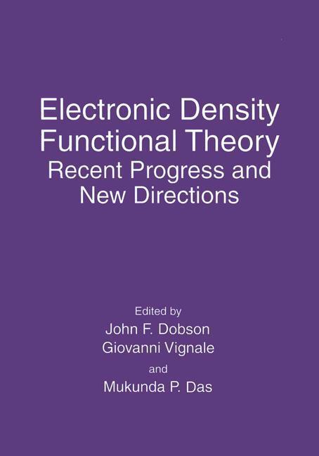 Cover: 9780306458347 | Electronic Density Functional Theory | John F. Dobson (u. a.) | Buch