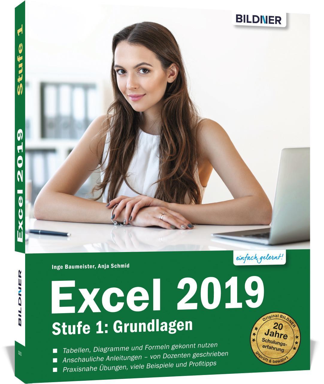 Cover: 9783832803414 | Excel 2019 - Stufe 1: Grundlagen | Anja Schmid (u. a.) | Taschenbuch