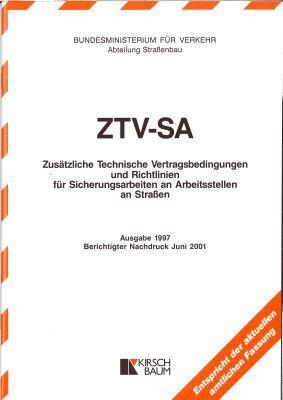 Cover: 9783781215450 | ZTV-SA 97 | Broschüre | mit Hinweisblatt zu Online-Korrekturen | 2001