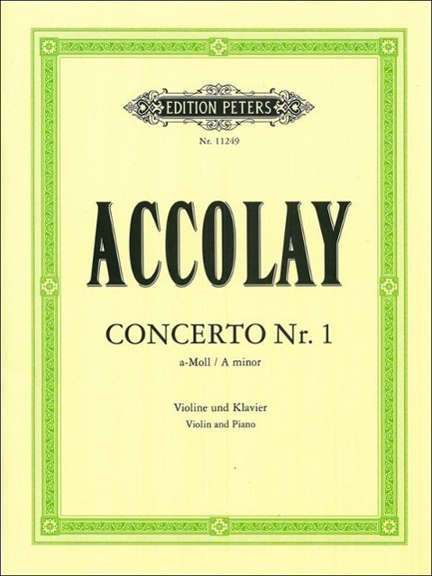 Cover: 9790014111366 | Concertino a-Moll | Jean Baptiste Accolay | Taschenbuch | Deutsch