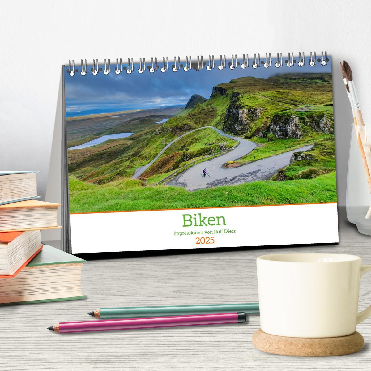 Bild: 9783383886423 | Biken - Impressionen von Rolf Dietz (Tischkalender 2025 DIN A5...