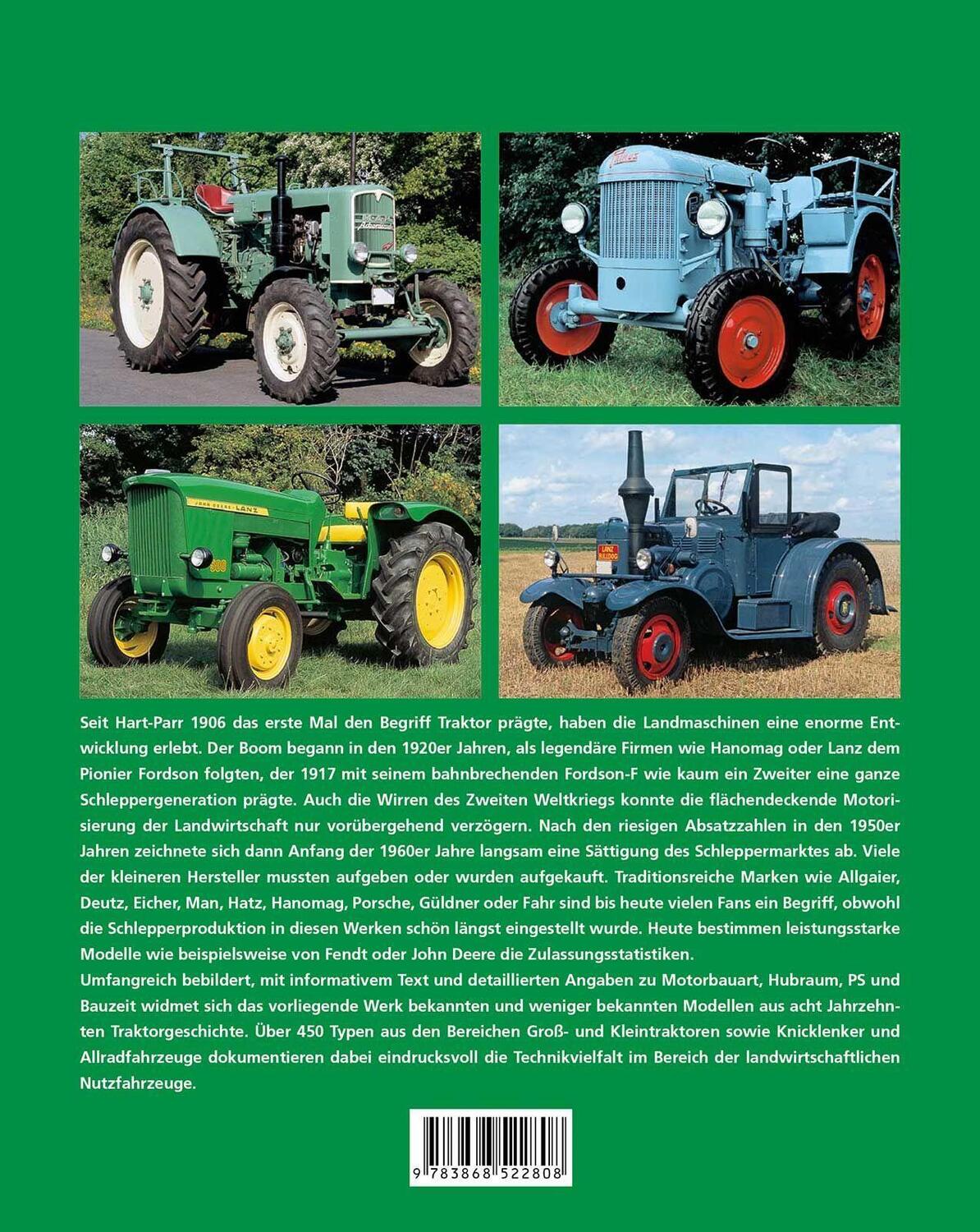Bild: 9783868522808 | Traktoren | Die schönsten Modelle seit den 1920er Jahren | Udo Paulitz