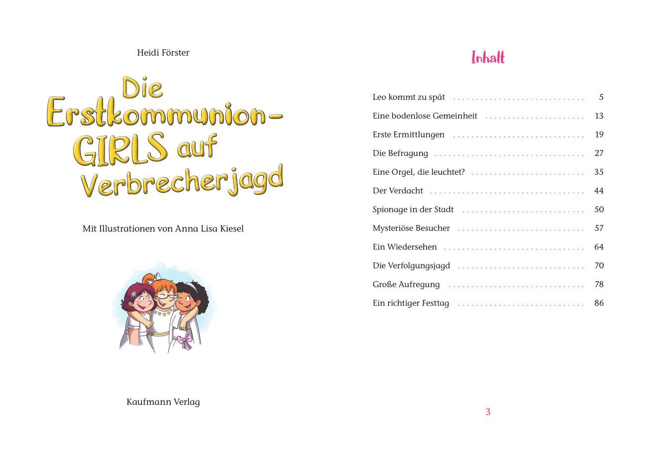 Bild: 9783780664778 | Die Erstkommunion-Girls auf Verbrecherjagd | Anna Lisa Kiesel | Buch