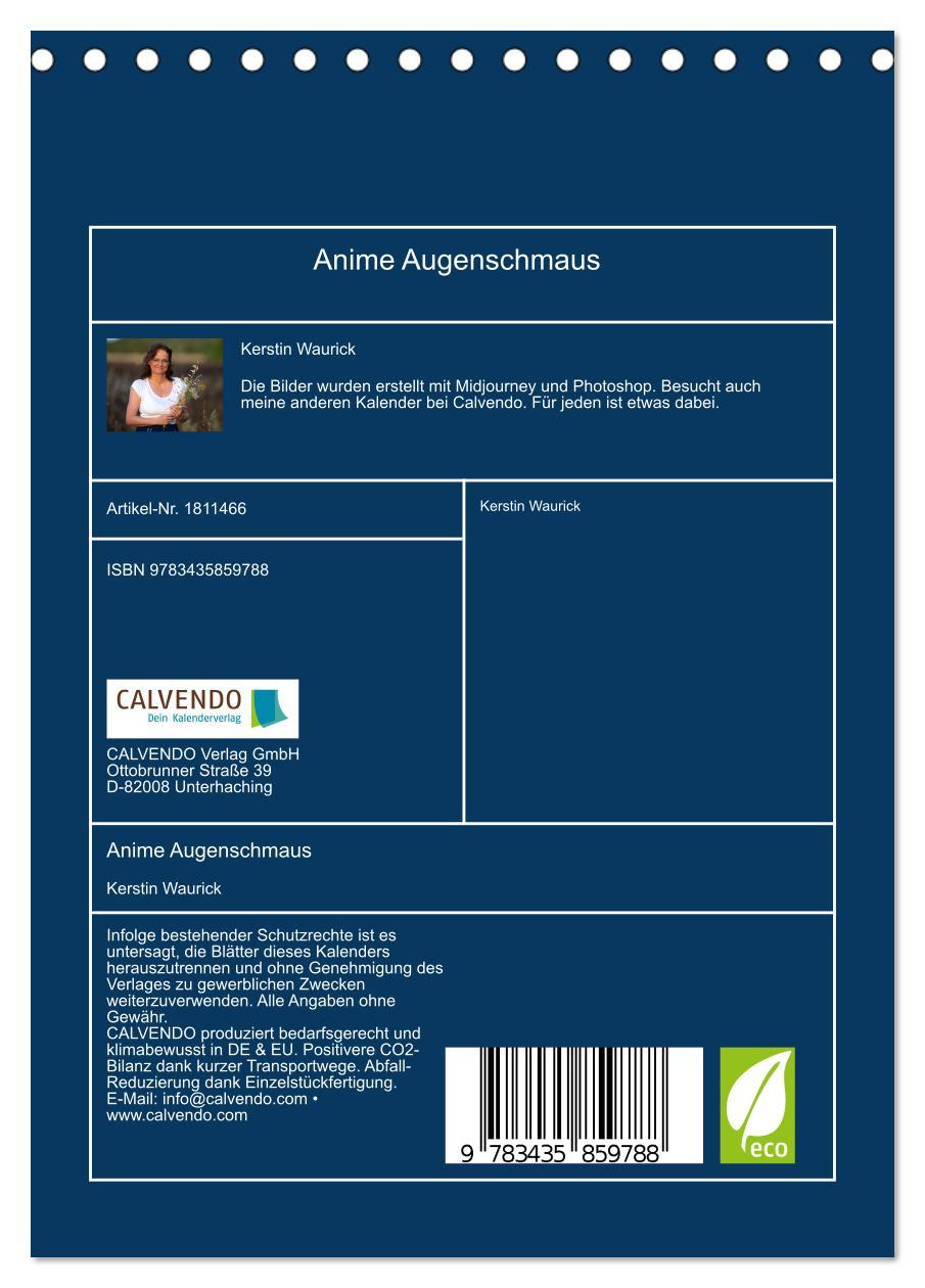 Bild: 9783435859788 | Anime Augenschmaus (Tischkalender 2025 DIN A5 hoch), CALVENDO...