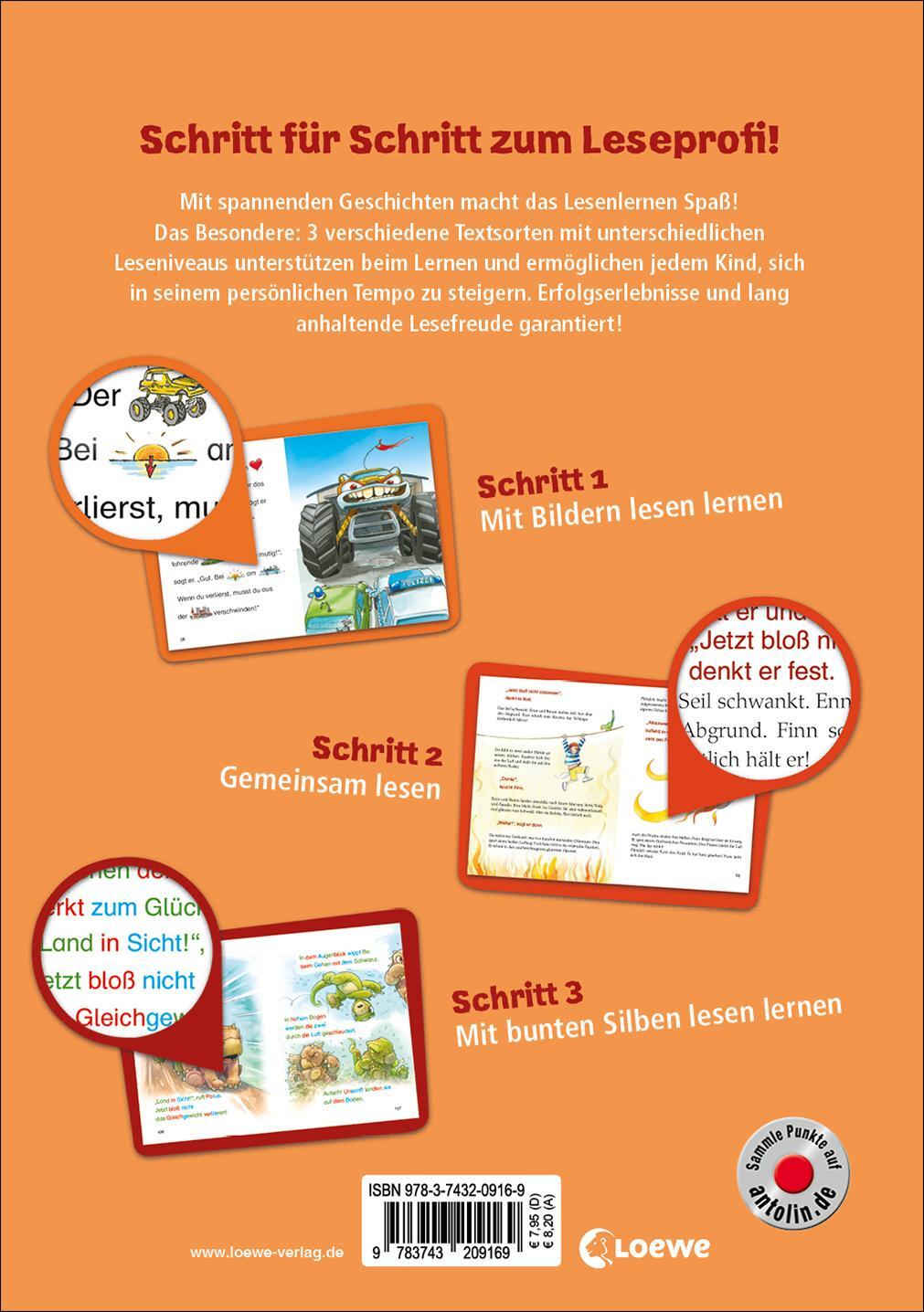 Rückseite: 9783743209169 | Lesenlernen in 3 Schritten - Die schönsten Abenteuergeschichten | Buch