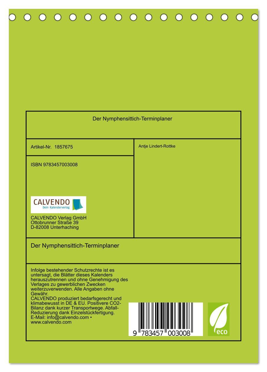 Bild: 9783457003008 | Der Nymphensittich-Terminplaner (Tischkalender 2025 DIN A5 hoch),...