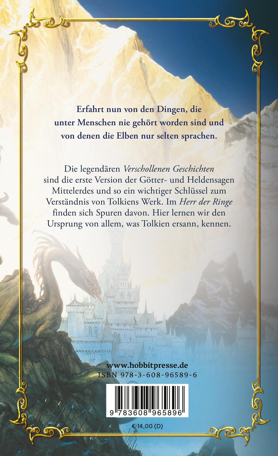Rückseite: 9783608965896 | Das Buch der verschollenen Geschichten. Teil 1 | J. R. R. Tolkien
